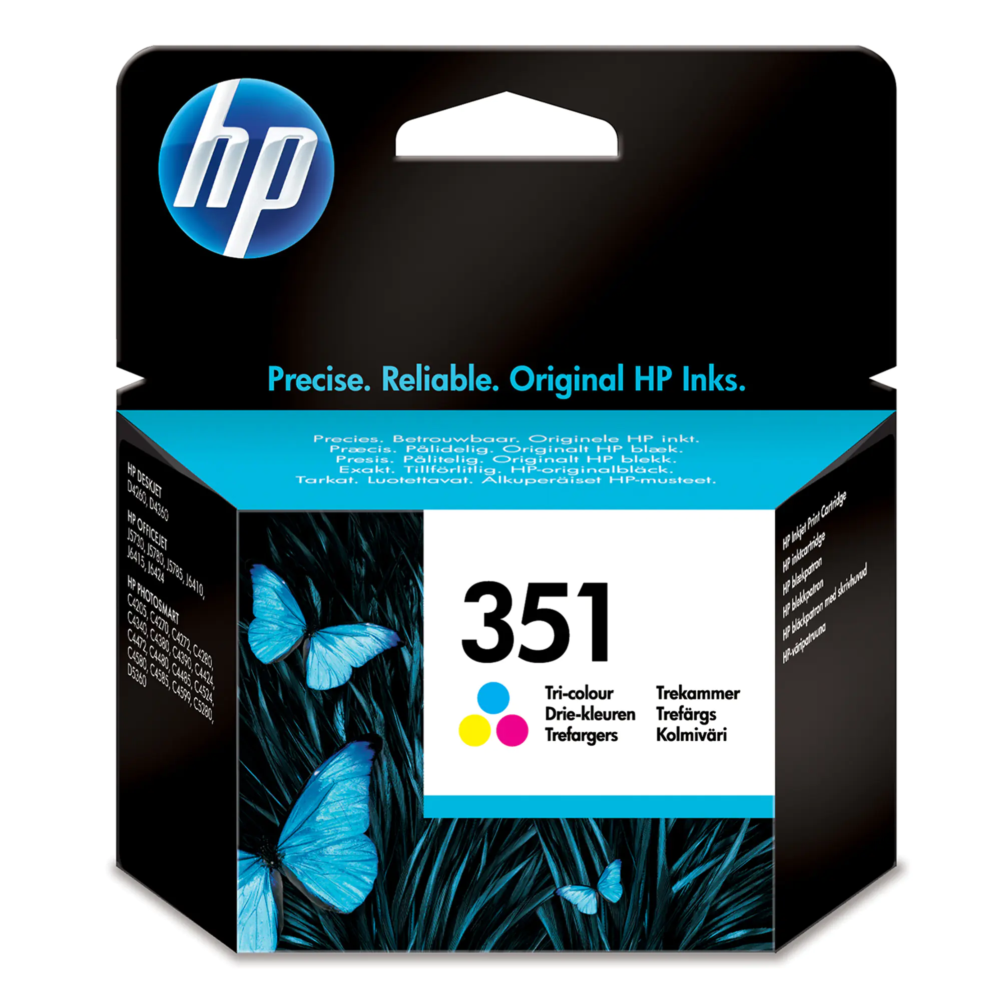 HP 351 - 3.5 ml - Farbe (Cyan, Magenta, Gelb) - original - Tintenpatrone - für Deskjet D4268; Photosmart C4483, C4486, C4488, C4524, C4583, C4585, C4588, C5225 HP 351 - 3.5 ml - Farbe (Cyan, Magenta, Gelb) - original - Tintenpatrone - für Deskjet D4268; Photosmart C4483, C4486, C4488, C4524, C4583, C4585, C4588, C5225