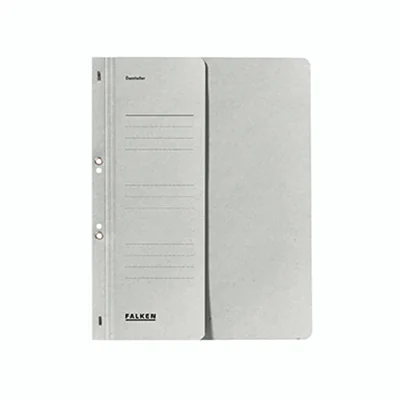 Falken Ösenhefter 80000508 DIN A4 kaufm. Heftung 250g Karton grau
