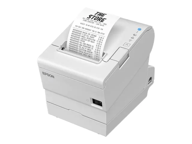 Epson TM T88VII (131) - Belegdrucker - Thermozeile - Rolle (7,95 cm) - 180 x 180 dpi - bis zu 500 mm/Sek. - USB 2.0, USB 2.0-Host, LAN, PoweredUSB - Cutter - weiß