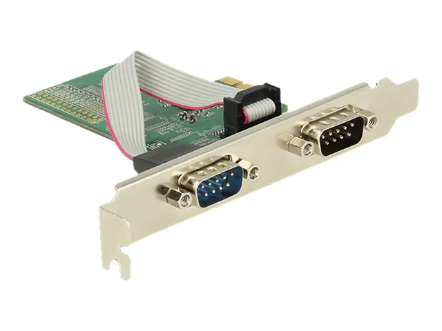 DeLock PCI Express Card > 2 x Serial RS-232 - Serieller Adapter - PCIe 2.0 Low-Profile - RS-232 x 2 DeLock PCI Express Card > 2 x Serial RS-232 - Serieller Adapter - PCIe 2.0 Low-Profile - RS-232 x 2