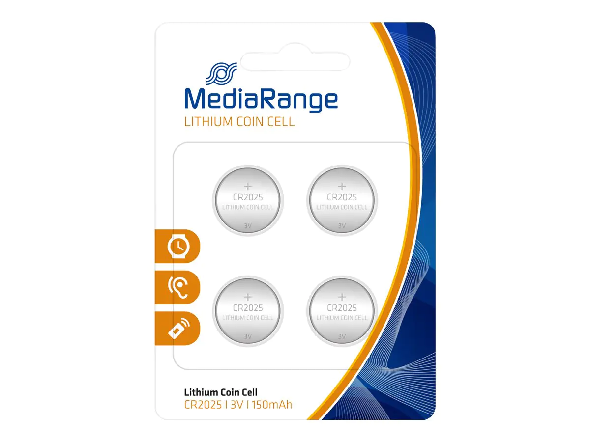 MEDIARANGE Batterie 4 x CR2025 - Li - 150 mAh MRBAT131