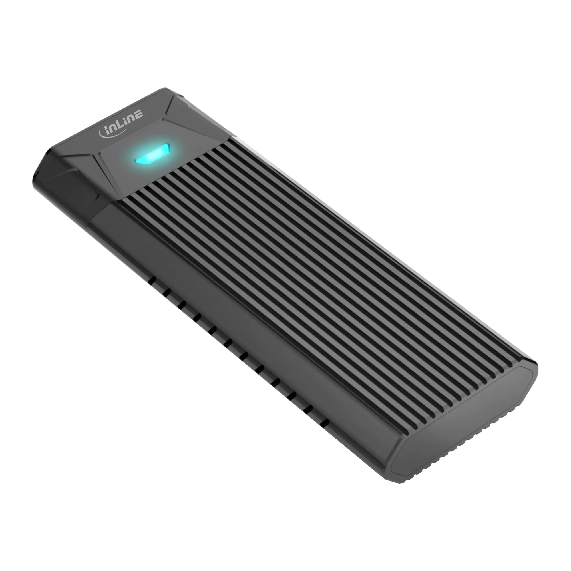 InLine USB3.2 Gen.2 USB-C zu M.2 SSD (PCIe NVMe & SATA) Gehäuse 00031H