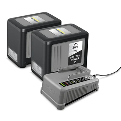 Kärcher Akkuladegerät Starter Kit Battery Power+ 36/60 2 x 36 V / 6,0 Ah Battery Power+ Wechselakku 36 V Kärcher Battery Power+/-Wechselakkus 80 %: 1,13h 100-240V 50-60Hz Kärcher Akkuladegerät Starter Kit Battery Power+ 36/60 2 x 36 V / 6,0 Ah Battery Power+ Wechselakku 36 V Kärcher Battery Power+/-Wechselakkus 80 %: 1,13h 100-240V 50-60Hz