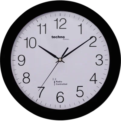 technoline Wanduhr WT 8000 schwarz analog