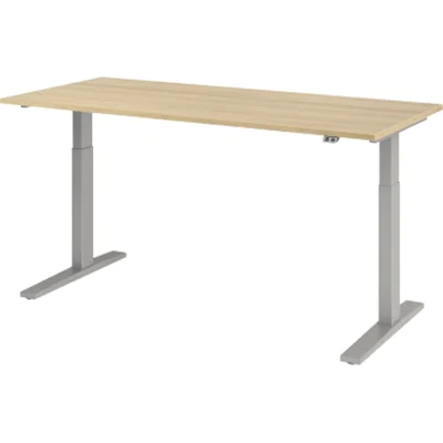 Hammerbacher Schreibt. VXMKA19/E/S el.180x80cm silber/eiche Hammerbacher Schreibt. VXMKA19/E/S el.180x80cm silber/eiche