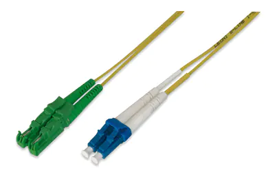 Digitus - Patch-Kabel - LC/PC Einzelmodus (M) zu E2000/PC-Einzelmodus (M) - 5 m - Glasfaser - Duplex - 9/125 Mikrometer - OS2 - Gelb Digitus - Patch-Kabel - LC/PC Einzelmodus (M) zu E2000/PC-Einzelmodus (M) - 5 m - Glasfaser - Duplex - 9/125 Mikrometer - OS2 - Gelb