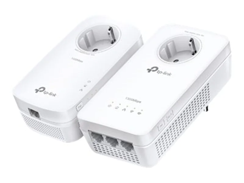 TP-Link TL-WPA8631P KIT V4 - Wi-Fi Kit - Powerline Adapterkit 1GbE, HomePlug AV (HPAV), HomePlug AV (HPAV) 2.0, IEEE 1901 - Wi-Fi 5, Wi-Fi 6 - Dual-Band - an Wandsteckdose anschließbar