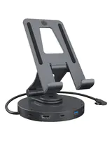 ICY BOX IB-TH100-DK - Dockingstation + Tablet-Ständer - USB-C 3.2 - HDMI