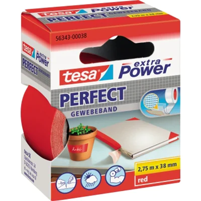 tesa Gewebeband extra Power Perfect 56343-00038 38mmx2,75m rot tesa Gewebeband extra Power Perfect 56343-00038 38mmx2,75m rot
