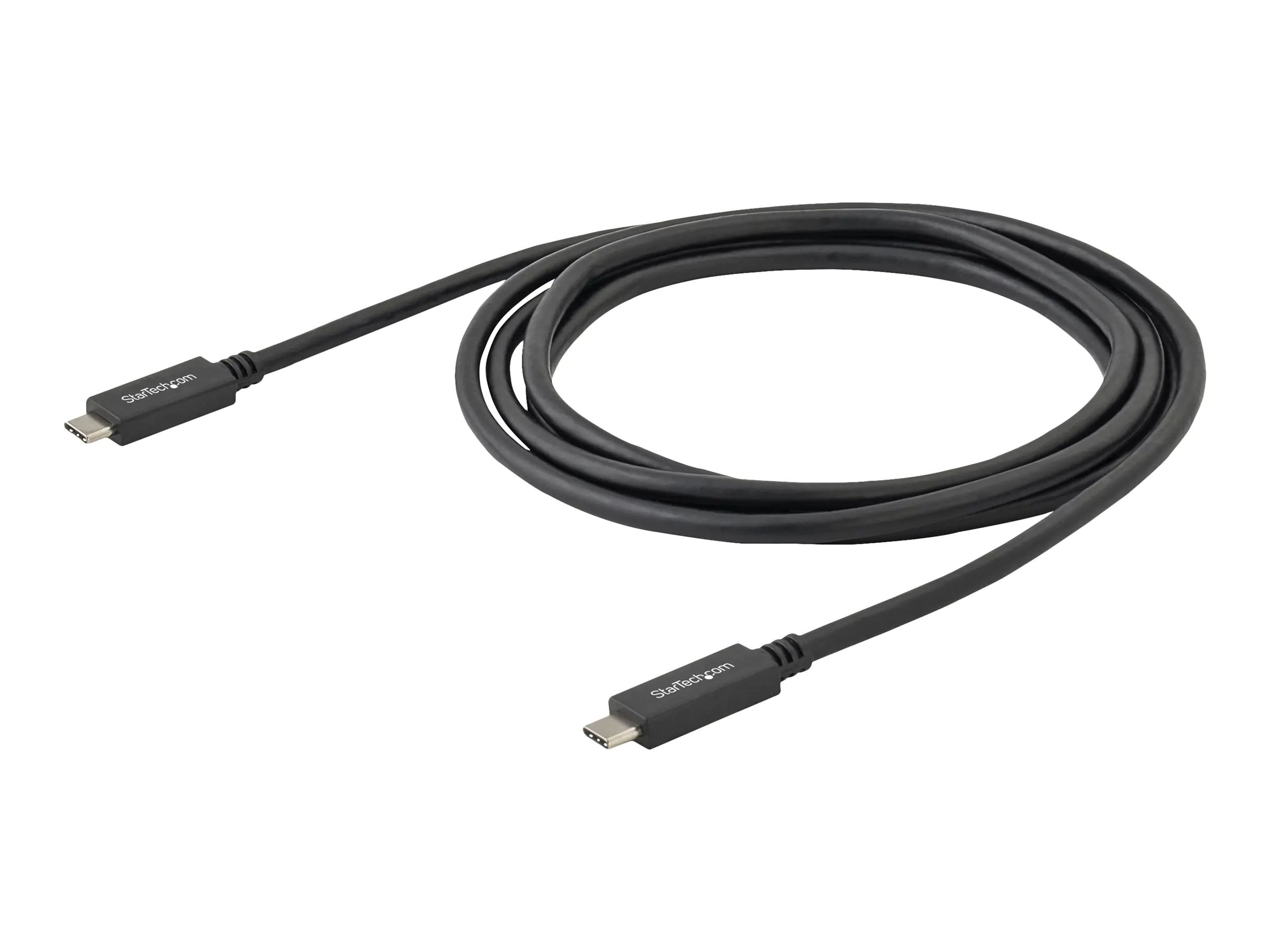StarTech USB-C auf USB-C Kabel - ST/ST - 0,5m - USB 3.1 (10 Gbit/s) - USB Ladekabel - USB-Kabel - USB-C (M) gerade bis USB-C (M) gerade - USB 3.1 Gen 2 / Thunderbolt 3 / DisplayPort 1.2 - 50 cm - 4K Unterstützung - Schwarz - für P/N: HB31C2A2CB, HB31C3A1C StarTech USB-C auf USB-C Kabel - ST/ST - 0,5m - USB 3.1 (10 Gbit/s) - USB Ladekabel - USB-Kabel - USB-C (M) gerade bis USB-C (M) gerade - USB 3.1 Gen 2 / Thunderbolt 3 / DisplayPort 1.2 - 50 cm - 4K Unterstützung - Schwarz - für P/N: HB31C2A2CB, HB31C3A1C