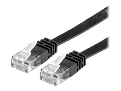 VALUE - Netzwerkkabel - RJ-45 (M) bis RJ-45 (M) - 3 m - UTP - CAT 6a - halogenfrei, geformt, flach - Schwarz VALUE - Netzwerkkabel - RJ-45 (M) bis RJ-45 (M) - 3 m - UTP - CAT 6a - halogenfrei, geformt, flach - Schwarz