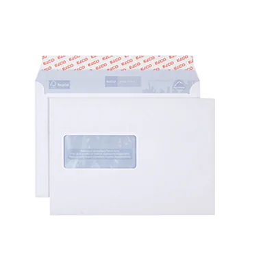 Elco 38999, C5 (162 x 229 mm), Weiß, 100 g/m², Blue Angel, Forest Stewardship Council (FSC), 500 Stück(e)