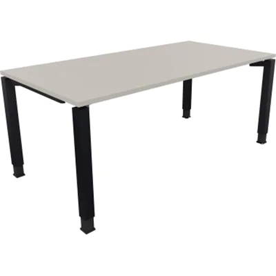 Schreibtisch Vierfuß Quadratrohr B1800xT900xH680-820 an/Lichtgrau Schreibtisch Vierfuß Quadratrohr B1800xT900xH680-820 an/Lichtgrau