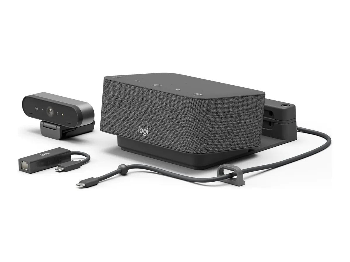 Logitech Logi Dock Focus Room Kit - Kit für Videokonferenzen (Logitech Logi Dock, Logitech BRIO Ultra HD Pro Webcam) - Zertifiziert für Microsoft Teams Logitech Logi Dock Focus Room Kit - Kit für Videokonferenzen (Logitech Logi Dock, Logitech BRIO Ultra HD Pro Webcam) - Zertifiziert für Microsoft Teams