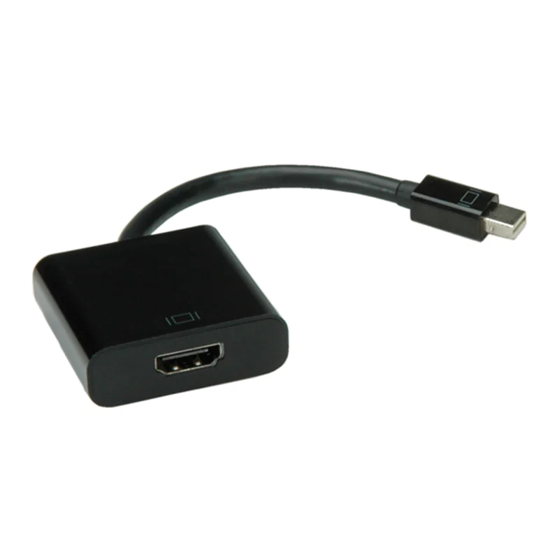 VALUE - Videoadapter - Mini DisplayPort männlich zu HDMI weiblich - 15 cm - Schwarz - passiv VALUE - Videoadapter - Mini DisplayPort männlich zu HDMI weiblich - 15 cm - Schwarz - passiv