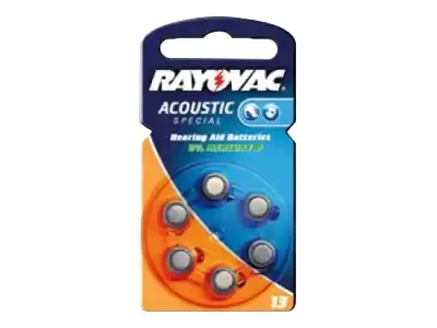 Rayovac Hoergeraetebatterie 13 4606945416 Zink-Luft 6St. - Batterie - 310 mAh