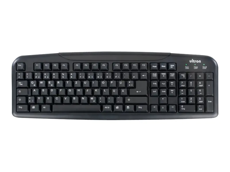 Ultron UMT-400 Basic II - Tastatur - USB - Deutsch - Schwarz