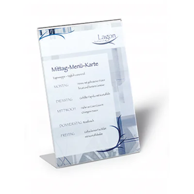 DURABLE Präsentationsständer 859619 A4 Acryl transparent DURABLE Präsentationsständer 859619 A4 Acryl transparent