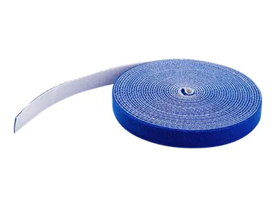 StarTech HKLP50BL Klettkabelbinder (15m, frei zuschneidbar & wiederverwendbar) blau - Klettverschluss - 15.24 m - Blau - für P/N: HKLP50, HKLP50GN, HKLP50RD, HKLP50YW, MDBOXMNT
