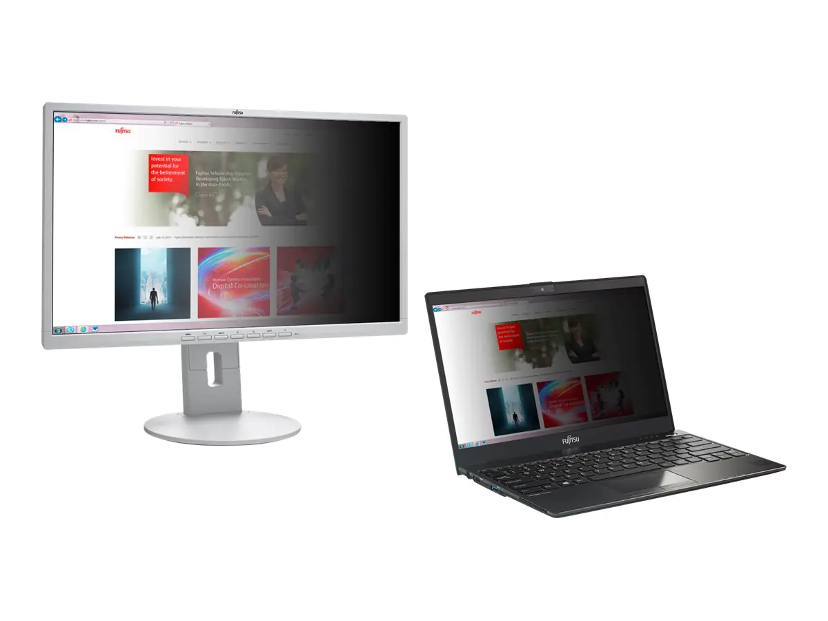 Fujitsu - Blickschutzfilter für Notebook - 35,8 cm Breitbild (14,1 Zoll Breitbild) - für LIFEBOOK E5410, P727, U7410; Stylistic R727