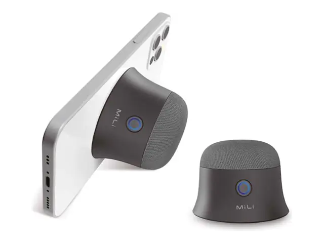 Ultron MiLi Mag-SoundMate - Lautsprecher - tragbar - kabellos - Bluetooth - 3 Watt - Schwarz (Packung mit 2) 461884