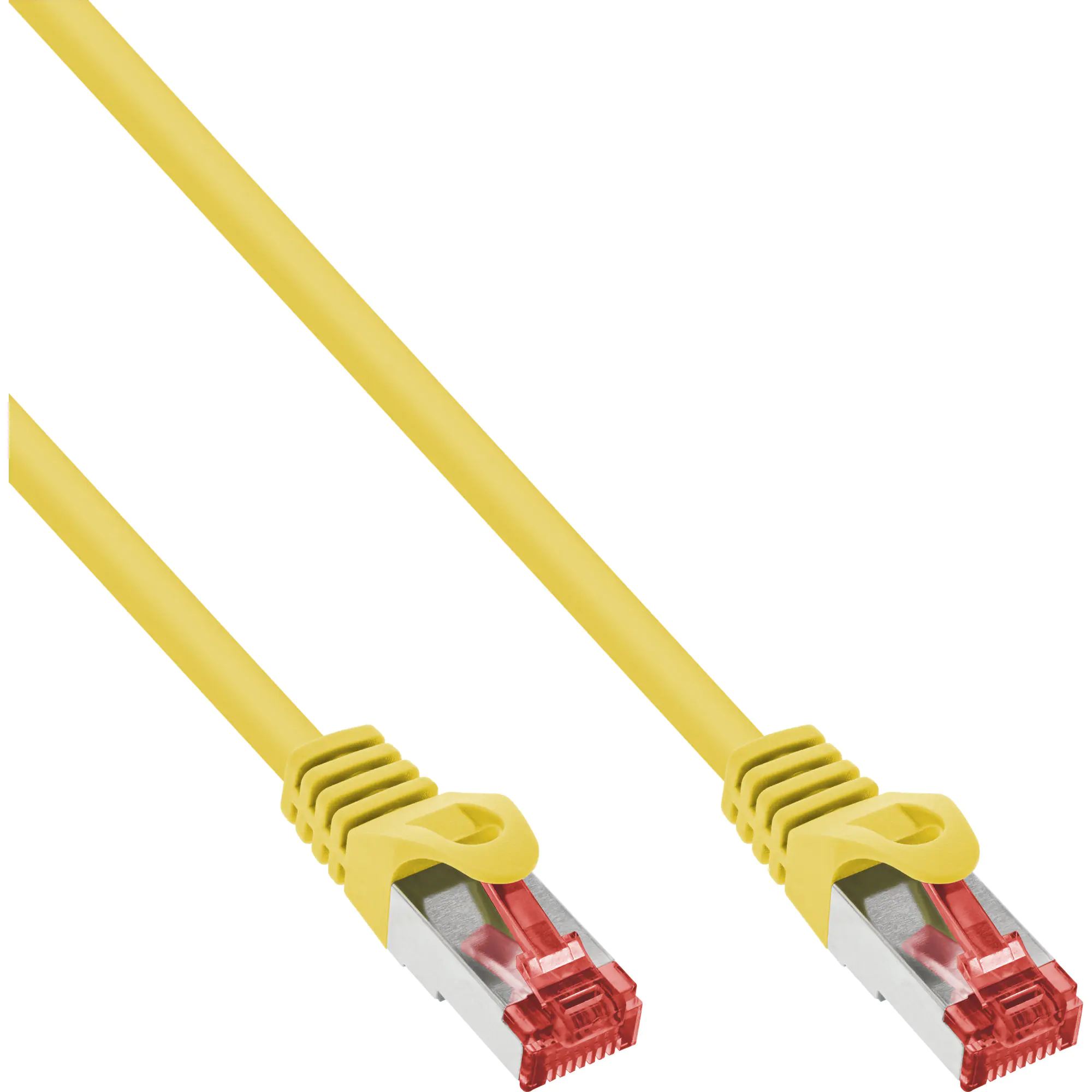 InLine - Patch-Kabel - RJ-45 (M) bis RJ-45 (M) - 1 m - SFTP, PiMF - CAT 6 - geschirmt, geformt - Gelb