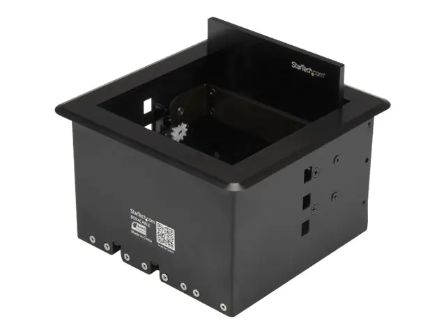 StarTech Kabelmanagement Box für Konferenztische - Konferenzraum AV - Konferenztisch Konnektivitätsbox - Kabelmanagement-Box - Schwarz