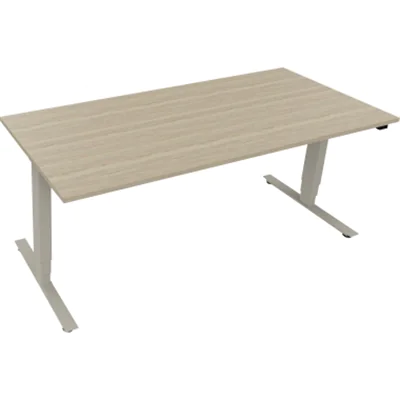 Sitz-/Stehtisch T-Kufe klappbar B1800xT800xH625-1285 si/Eiche Nat Sitz-/Stehtisch T-Kufe klappbar B1800xT800xH625-1285 si/Eiche Nat