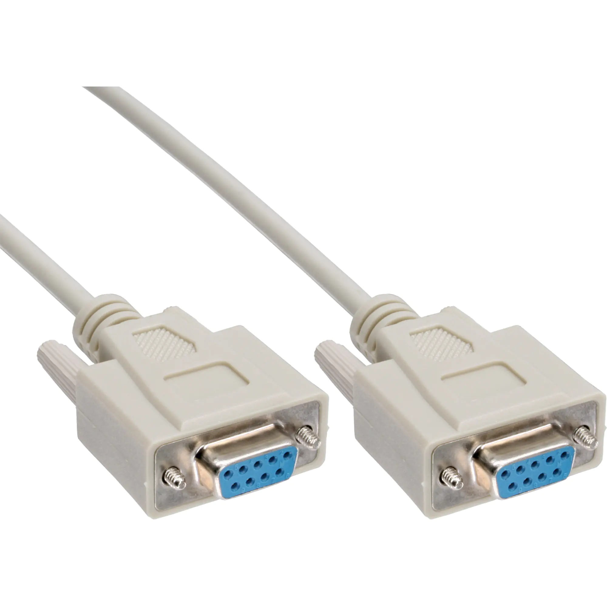 InLine Serielles Kabel - 9pol Buchse / Buchse - vergossen - 1:1 belegt - 3m 12223