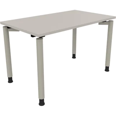 Schreibtisch Vierfuß Rundrohr B1200xT700xH680-820 si/Lichtgrau Schreibtisch Vierfuß Rundrohr B1200xT700xH680-820 si/Lichtgrau