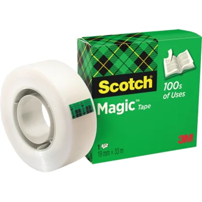 3M Scotch Magic Tape, 19mmx33m, Matt, 33 m, 19 mm M8101933