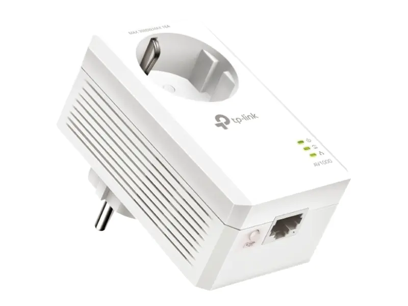 TP-Link TL-PA7017P V4 - Powerline Adapter 1GbE, HomePlug AV (HPAV), HomePlug AV (HPAV) 2.0, IEEE 1901 - an Wandsteckdose anschließbar