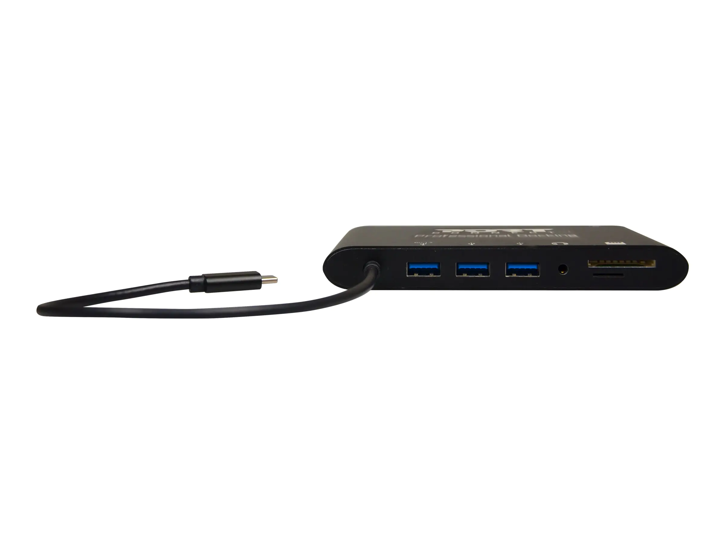 PORT connect TRAVEL 1X4K ++ - Dockingstation - USB-C - VGA, HDMI, Mini DP - 1GbE