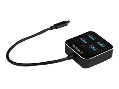 StarTech USB-C Hub 4 Port - USB Typ-C/ USB 3.1 Gen 2 Hub (10Gbit/s) - Bus powered - USB Type-C Verteiler - Thunderbolt 3 USB Hub - Hub - 4 x SuperSpeed USB 3.0 - Desktop - für P/N: PEXUSB321C StarTech USB-C Hub 4 Port - USB Typ-C/ USB 3.1 Gen 2 Hub (10Gbit/s) - Bus powered - USB Type-C Verteiler - Thunderbolt 3 USB Hub - Hub - 4 x SuperSpeed USB 3.0 - Desktop - für P/N: PEXUSB321C