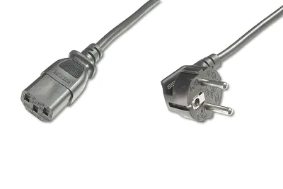 ASSMANN - Stromkabel - power IEC 60320 C13 zu power CEE 7/7 (M) - Wechselstrom 250 V - 2.5 m - geformt - Schwarz ASSMANN - Stromkabel - power IEC 60320 C13 zu power CEE 7/7 (M) - Wechselstrom 250 V - 2.5 m - geformt - Schwarz