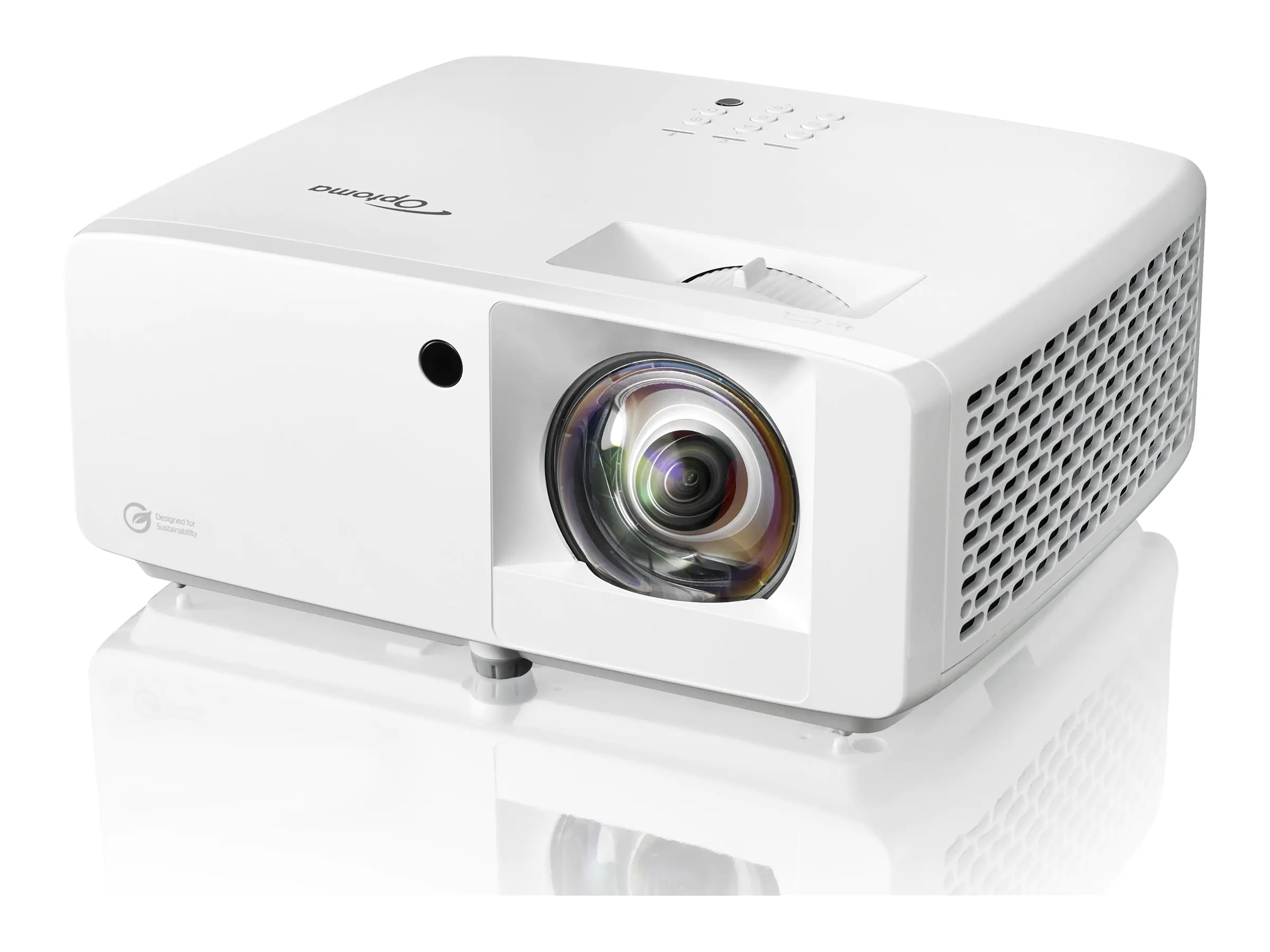 Optoma UHZ35ST - DLP-Projektor - Laser - tragbar - 3D - 3500 lm - 3840 x 2160 - 16:9 - 4K - weiß