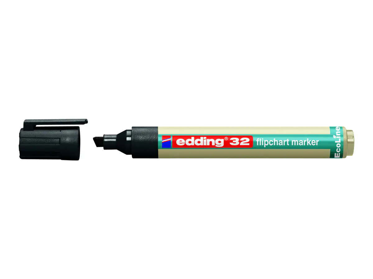 edding Flipchartmarker 32 EcoLine 4-32001 1-5mm Keilspitze schwarz