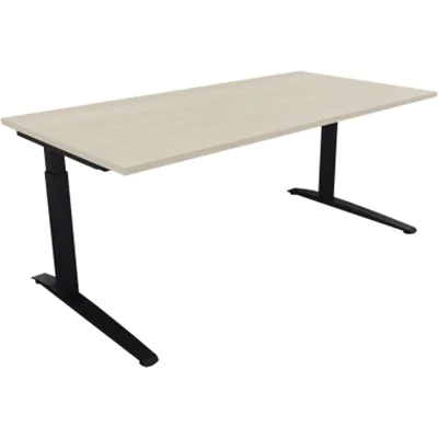 Schreibtisch Kufe Einzels. Quadrat B1800xT900xH650-850 an/Akazie hell Schreibtisch Kufe Einzels. Quadrat B1800xT900xH650-850 an/Akazie hell