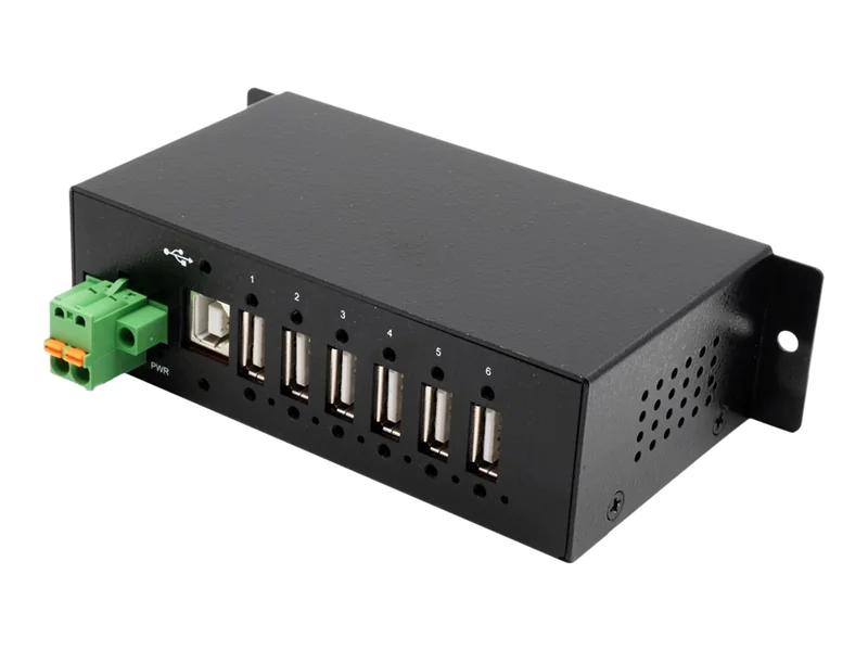 Exsys EX-1596HMVS - Hub - 6 x USB 2.0 - an DIN-Schiene montierbar Exsys EX-1596HMVS - Hub - 6 x USB 2.0 - an DIN-Schiene montierbar