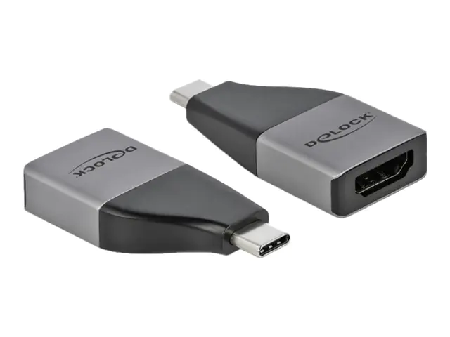 Delock - Videoadapter - HDMI weiblich zu 24 pin USB-C männlich - Grau
