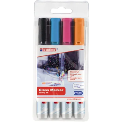 edding Glasboardmarker 95 4-95-4-999 1,5-3mm sortiert 4St. edding Glasboardmarker 95 4-95-4-999 1,5-3mm sortiert 4St.