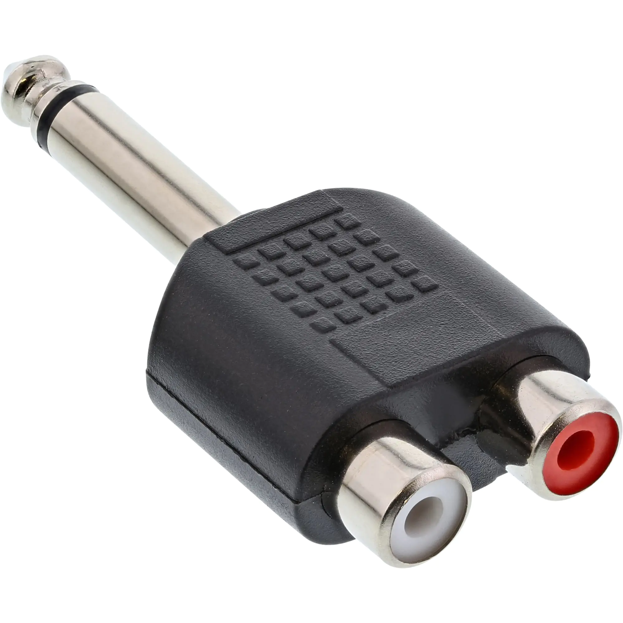 InLine Audio Adapter - 6,3mm Klinke Stecker an 2x Cinch Buchse - Mono 99339