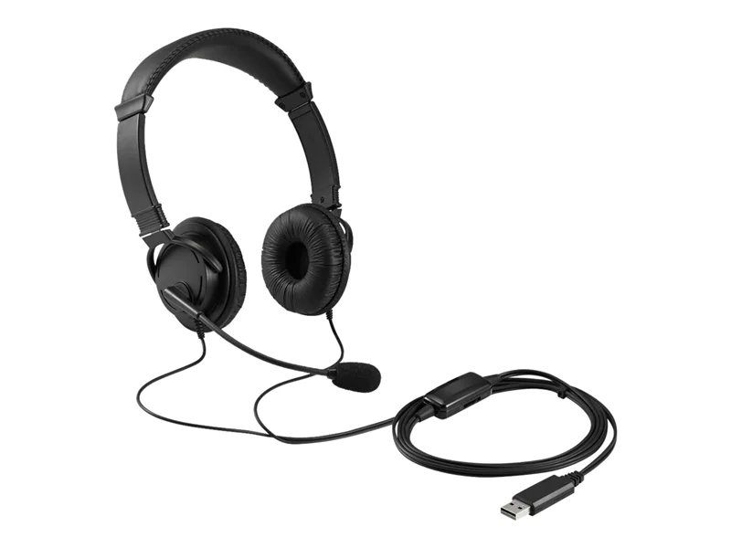 Kensington USB Hi-Fi Headphones - Kopfhörer mit Mikrofon - On-Ear - kabelgebunden - USB Kensington USB Hi-Fi Headphones - Kopfhörer mit Mikrofon - On-Ear - kabelgebunden - USB