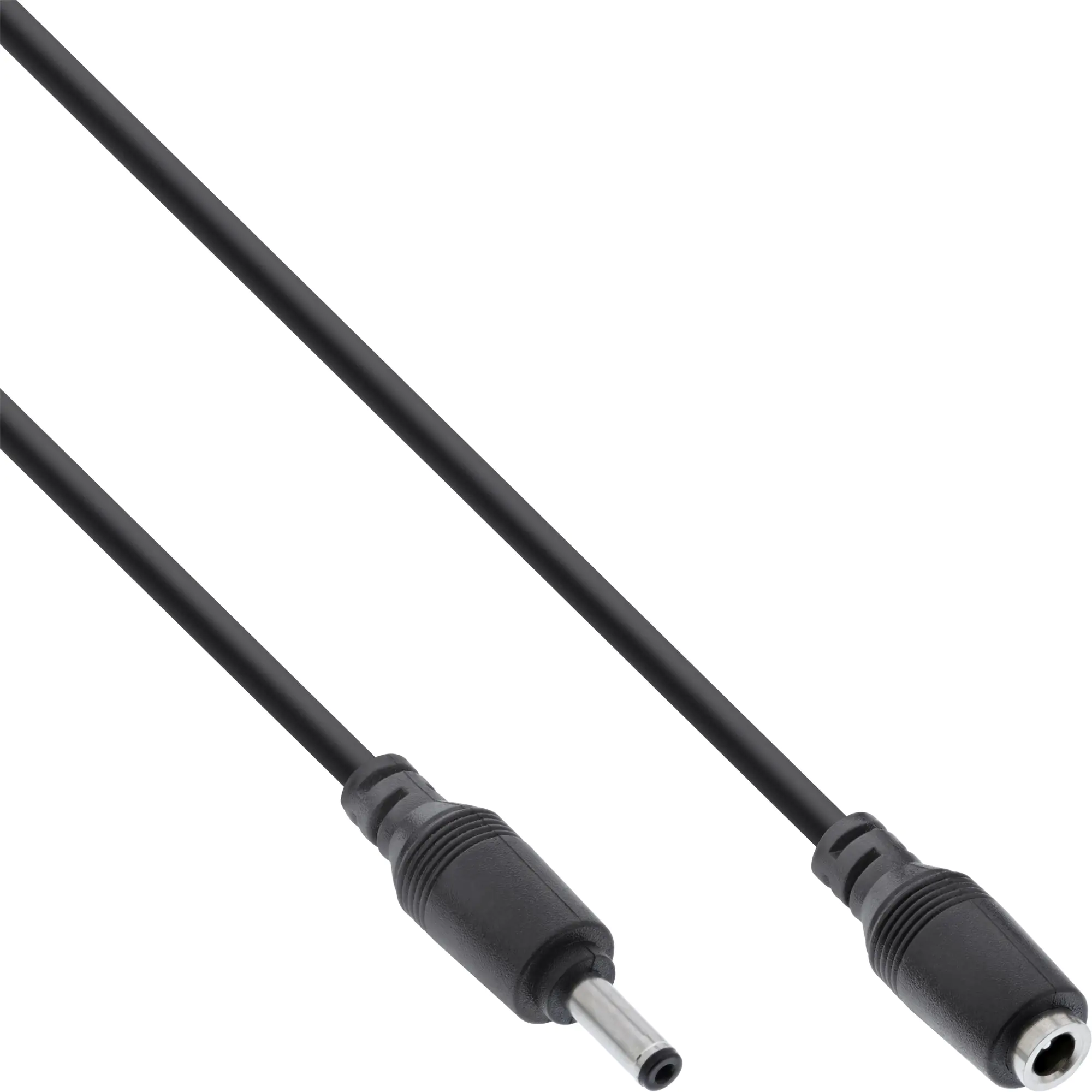 InLine - Spannungsversorgungs-Verlängerungskabel - Gleichstromstecker 4,0 x 1,7 mm (M) zu Gleichstromstecker 4,0 x 1,7 mm (W) - 5 m - Schwarz