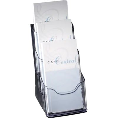 SIGEL Tischprospekthalter LH133 für DIN lang 3Fächer Arcyl glasklar SIGEL Tischprospekthalter LH133 für DIN lang 3Fächer Arcyl glasklar