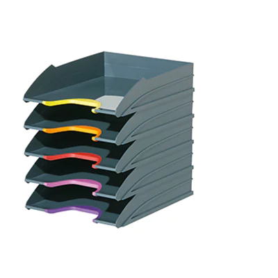 DURABLE Briefablagenset VARICOLOR 770557 C4 5teilig grau DURABLE Briefablagenset VARICOLOR 770557 C4 5teilig grau