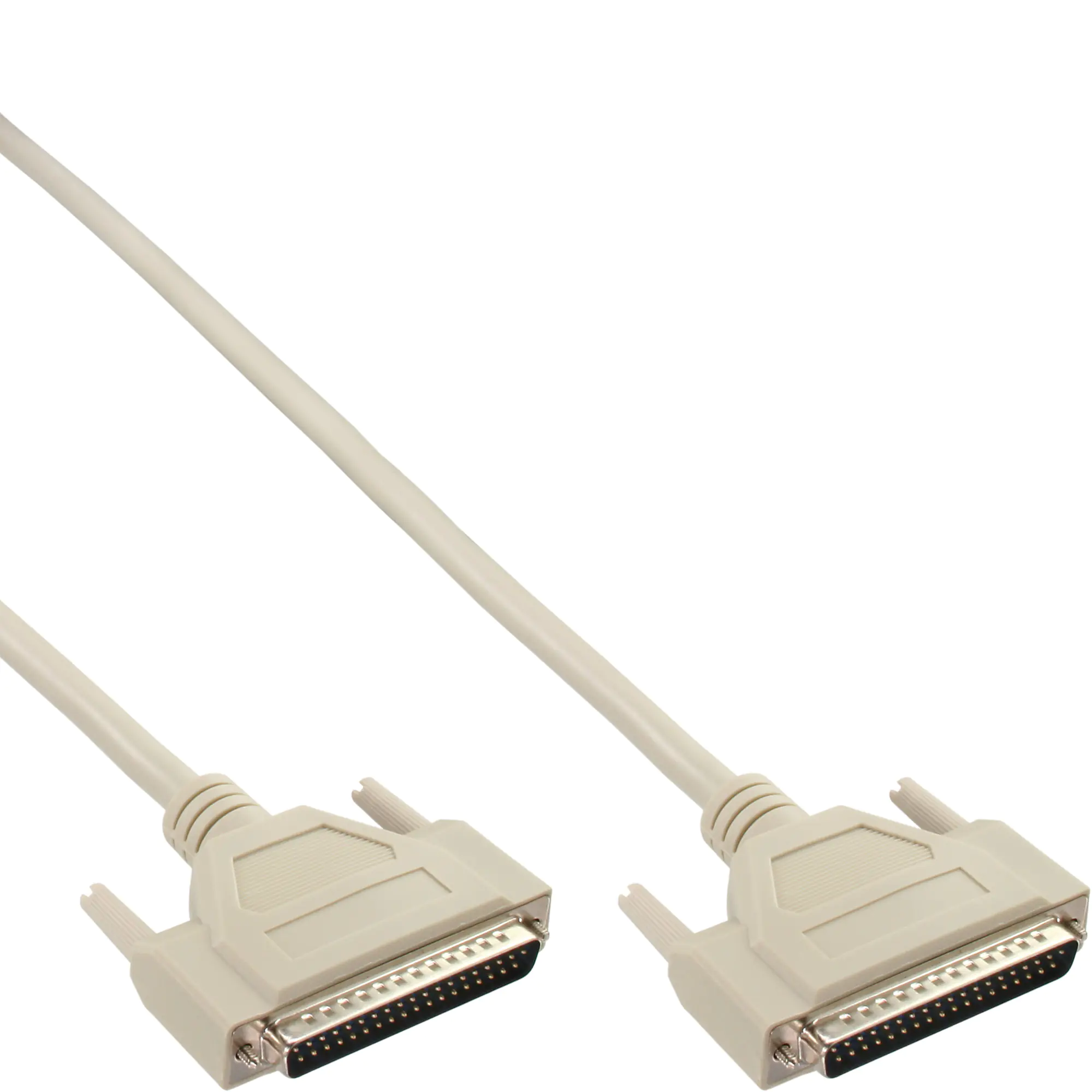 InLine Serielles Kabel - 37pol Stecker / Stecker - vergossen - 1:1 belegt - 2m 37372