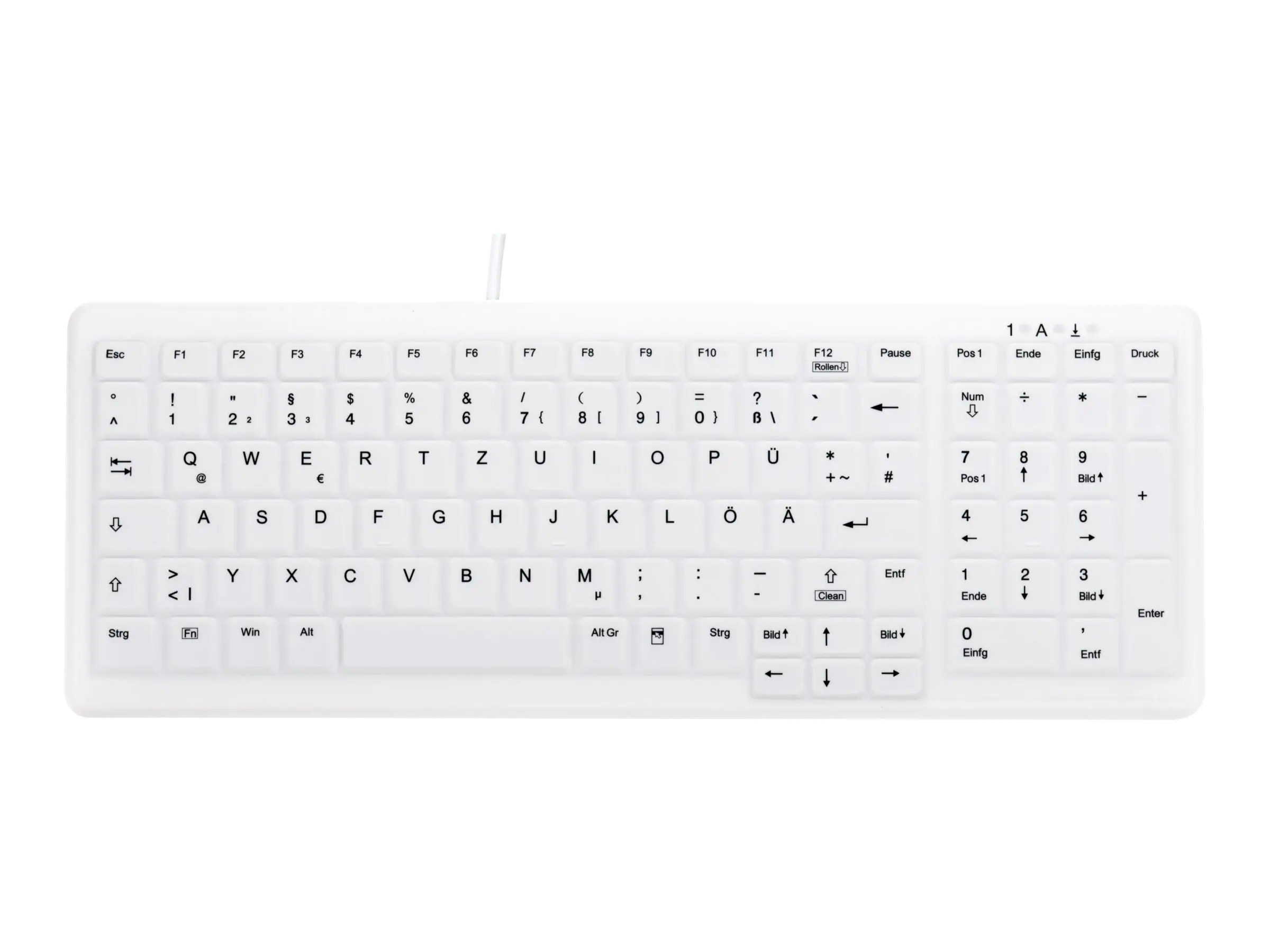 Active Key MedicalKey AK-C7000 - Tastatur - USB - Deutsch - weiß