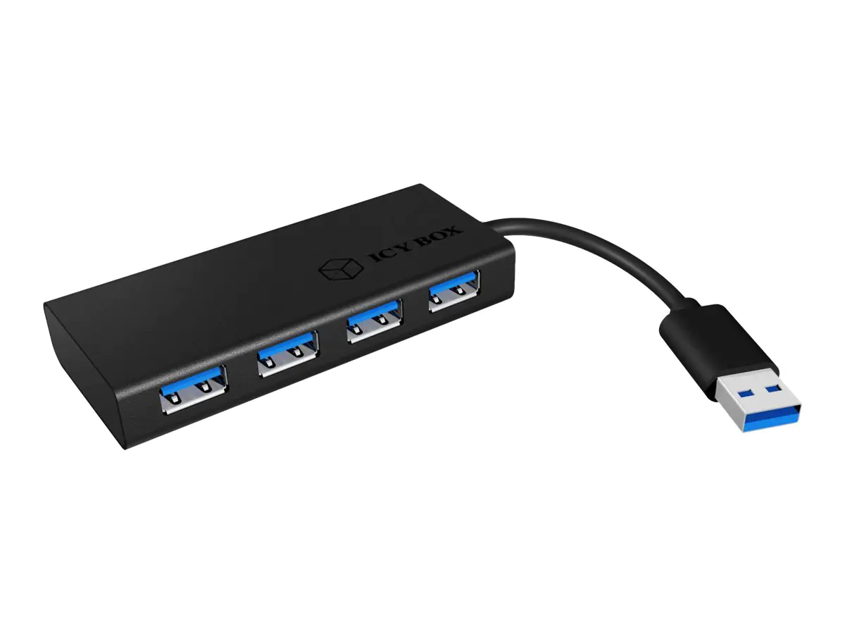 ICY BOX IB-AC6104-B - Hub - 4 x SuperSpeed USB 3.0 - Desktop ICY BOX IB-AC6104-B - Hub - 4 x SuperSpeed USB 3.0 - Desktop