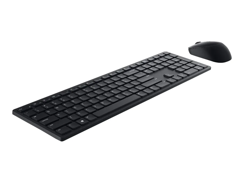 Dell Pro-Tastatur und -Maus – KM5221W - US international (QWERTY) - schwarz, Kabellos, RF Wireless, Plunger key switch, QWERTY, Schwarz, Maus enthalten KM5221WBKB-INT
